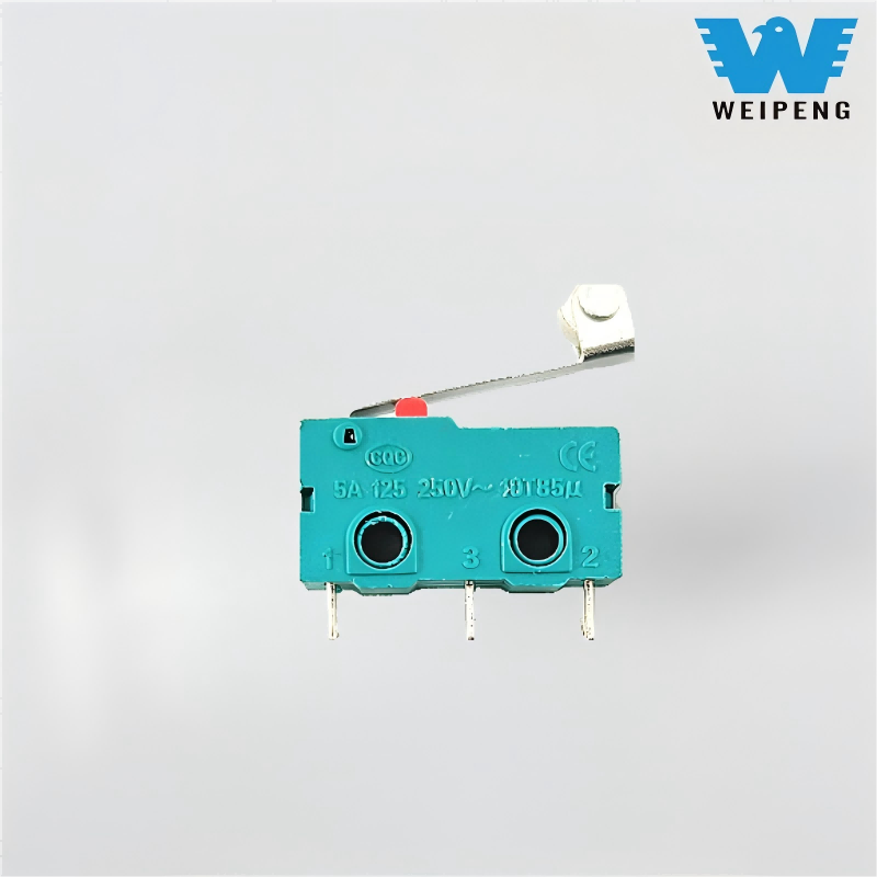 தொடர்பு பட்டன் 5A/125V 250V ஸ்ட்ரைட் ஹேண்டில் த்ரீ-பின் டிராவல் லிமிட் மைக்ரோ ஸ்விட்ச்
