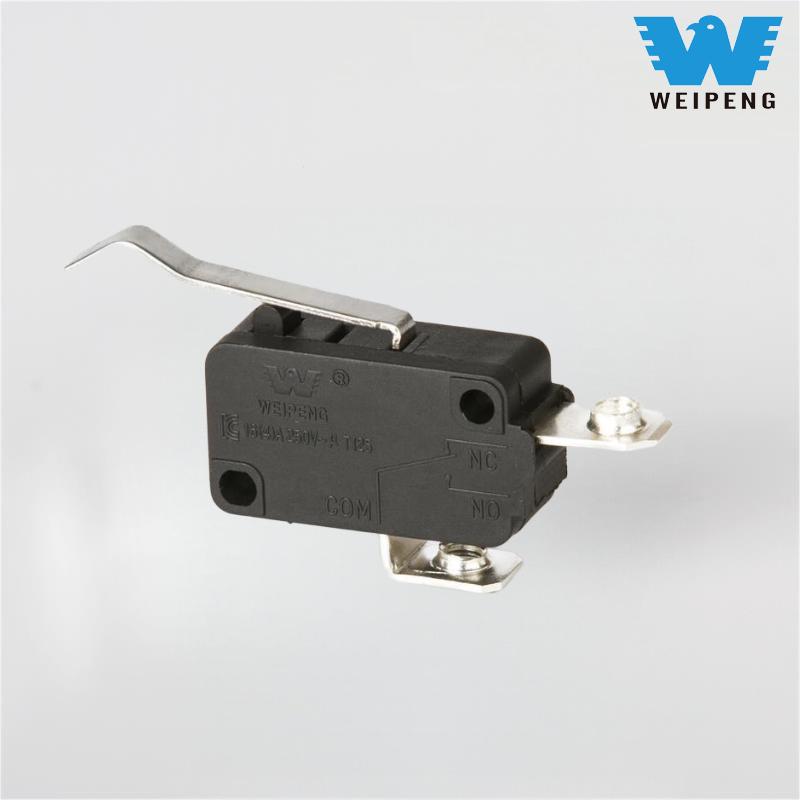 வீட்டு உபயோகப் பொருட்களுக்கான உயர்-தற்போதைய டூ-டெர்மினல் மைக்ரோ ஸ்விட்ச்