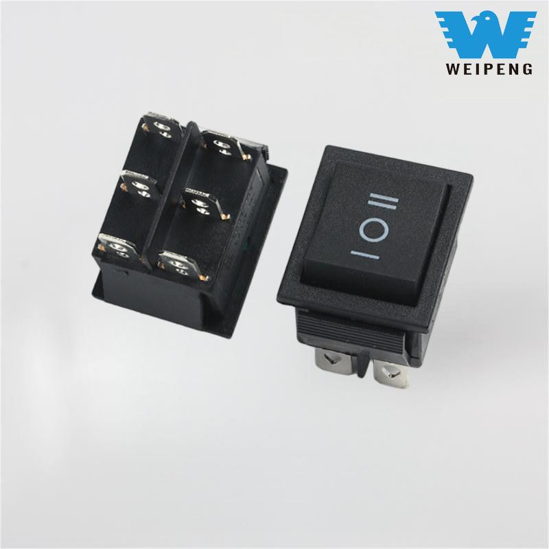 KCD4 பிளாக் ராக்கர் ஸ்விட்ச் 31*25mm 16A 250V