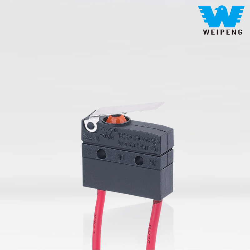 நீர் பம்ப் மோட்டருக்கான கம்பிகளுடன் நீர்ப்புகா மைக்ரோ ஸ்விட்ச்